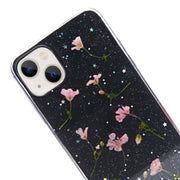 Real Flowers Pink Leaves Case IPhone 15