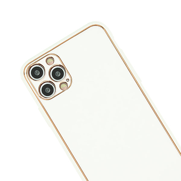 Leather Style White Gold Case Iphone 15 Pro Max