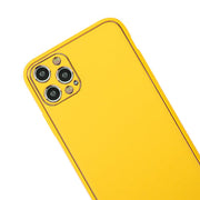 Leather Style Yellow Gold Case IPhone 15 Pro