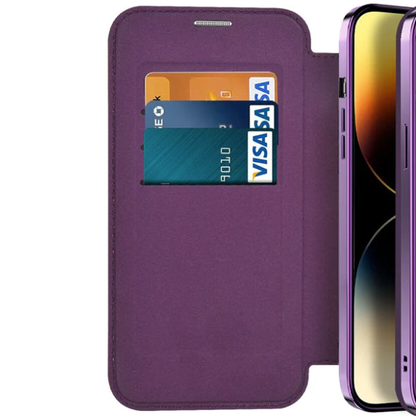 Magsafe Slim Wallet Case IPhone 13 Purple