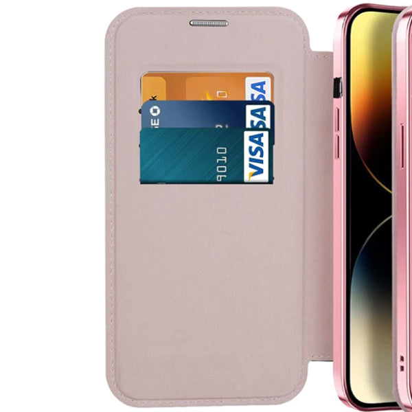 Magsafe Slim Wallet Case IPhone 13 Pro Max Rose Gold