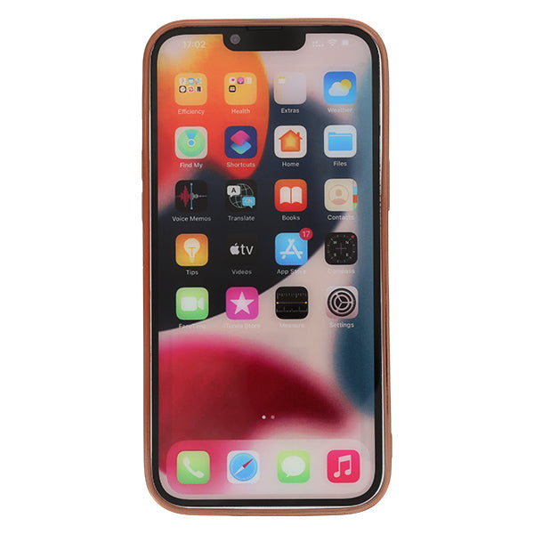 Bling Border Heart Tpu Skin Light Pink Case Iphone 15 Plus
