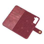 Detachable Ming Burgundy Wallet Samsung S24 Plus