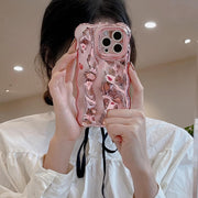 Shinny Waves Rose Gold Chrome Case Iphone 12/12 Pro