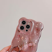 Shinny Waves Rose Gold Chrome Case Iphone 12/12 Pro