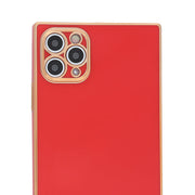 Free Air Box Square Skin Red Case Iphone 15