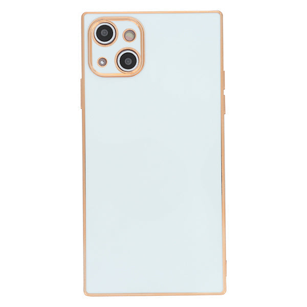 Free Air Box Square Skin White Case Iphone 15