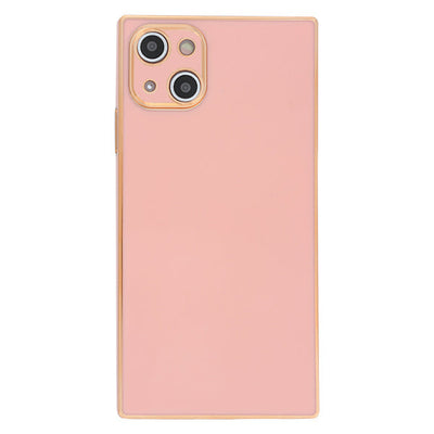 Box Squared Shape Skin Light Pink Iphone 15