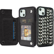 Bling Card Case Black Iphone 15