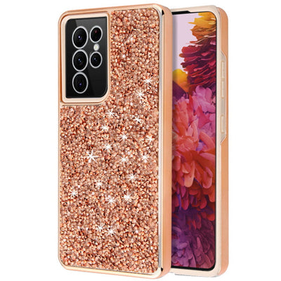 Hybrid Bling Case Rose Gold Samsung S23 Ultra