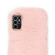 Fur Light Pink Case Samsung S24 Ultra