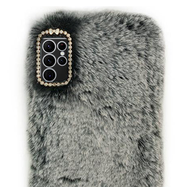 Fur Grey Case Samsung S24 Ultra