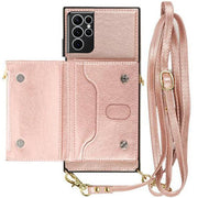 Crossbody Pouch Rose Gold Case Samsung S24 Ultra