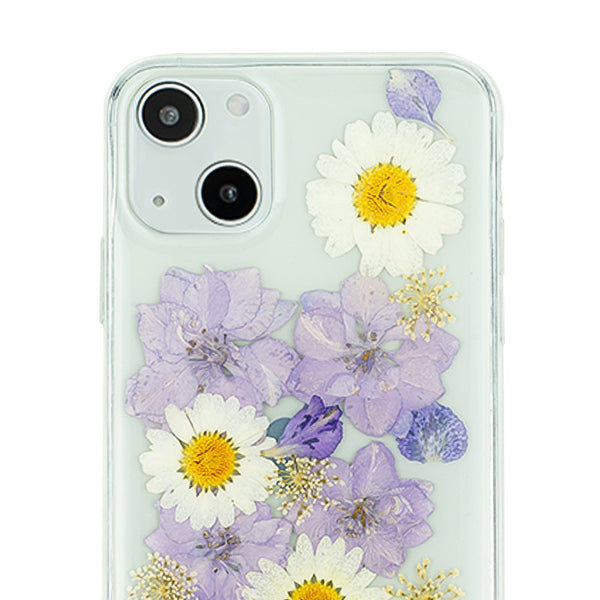 Real Flowers Purple Case IPhone 15