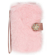 Fur Wallet Detachable Light Pink IPhone 15 Pro Max