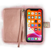Fur Wallet Detachable Light Pink IPhone 15 Plus