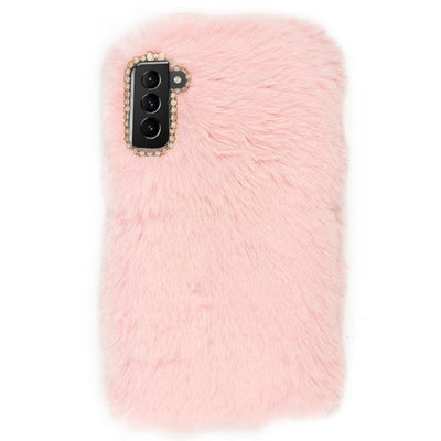 Fur Light Pink Case Samsung S24