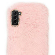 Fur Light Pink Case Samsung S24 Plus