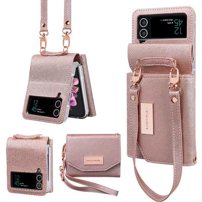 Rose Gold Wallet Pouch Vietao Case Samsung Z Flip 5