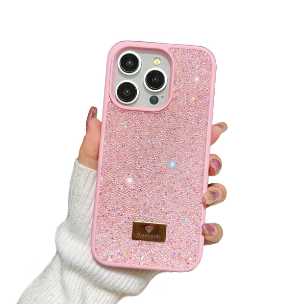 Pink Bling Rhinestone Crystal Case Iphone 15 Plus