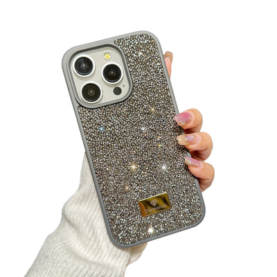 Gray Bling Rhinestone Crystal Case Iphone 16 Pro