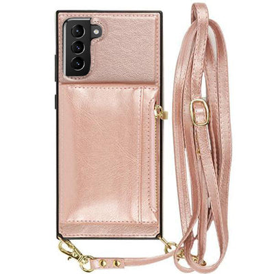 Crossbody Pouch Rose Gold Case Samsung S24