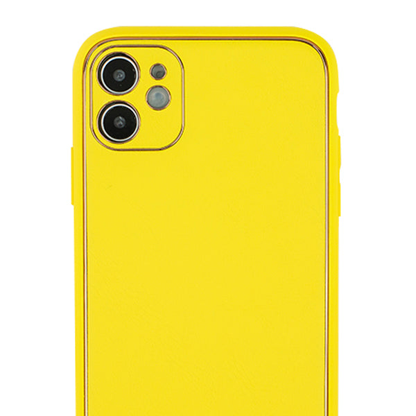 Leather Style Yellow Gold Case Iphone 12 Mini