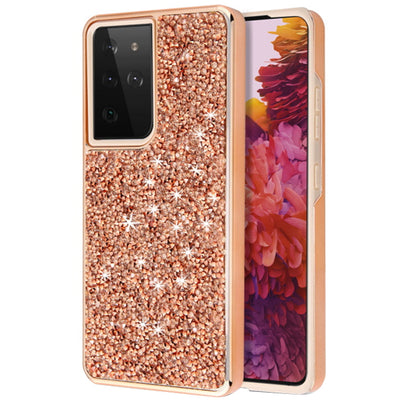 Hybrid Bling Case Rose Gold Samsung S21 Ultra
