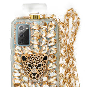 Handmade Gold Cheetah Bling Bottle Samsung  Note 20