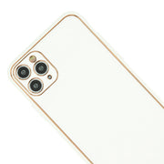 Leather Style White Gold Case Iphone 12 Pro Max
