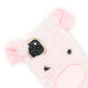Pink Pig Fur Case Iphone 12 Pro Max