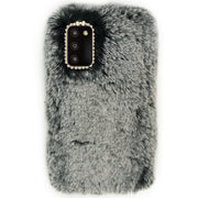 Fur Case Grey Samsung A0S3