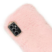 Fur Light Pink Case Samsung S22 Ultra
