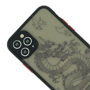 Dragon Clear Black Case Iphone 12/12 Pro