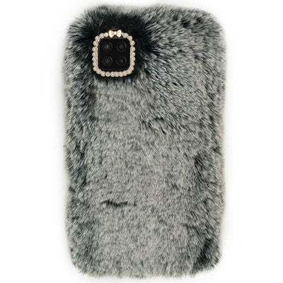 Fur Case Grey Samsung A42 5G