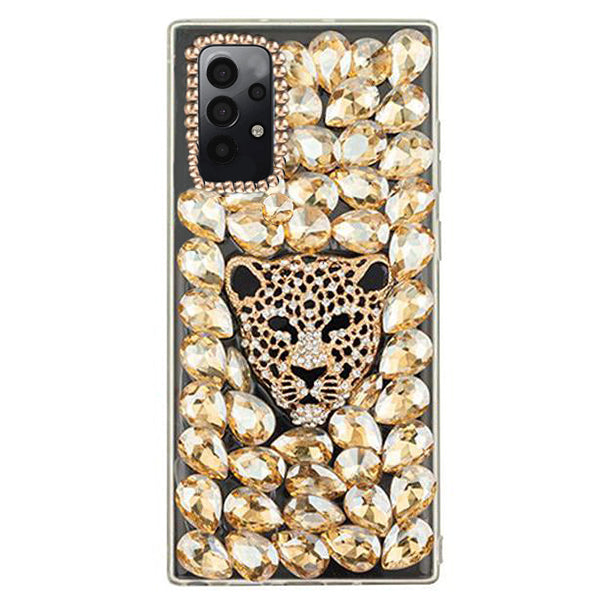 Handmade Cheetah Gold Bling Case Samsung A32 5G