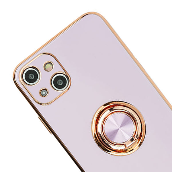 Free Air Ring Purple Chrome Case Iphone 14 Plus