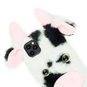 Cow Black White Fur Case  Iphone 13 Pro