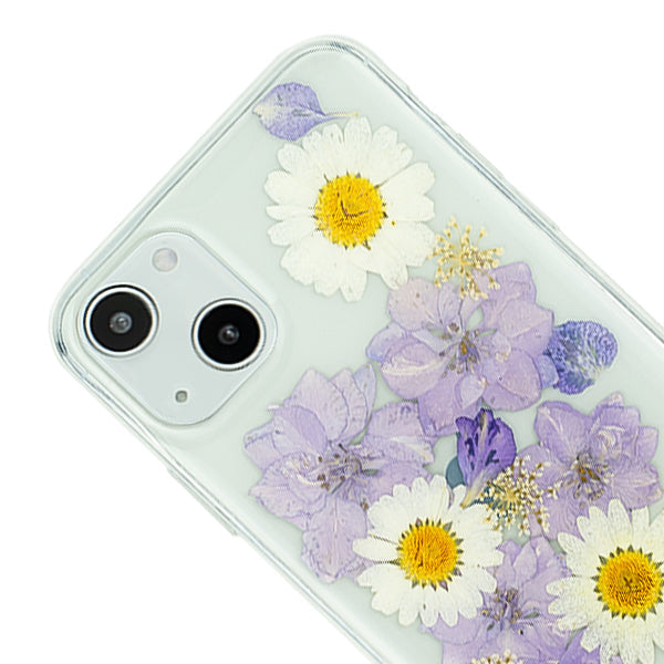 Real Flowers Purple Case IPhone 14