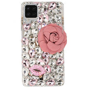 Handmade Bling Pink Flower Case Samsung A42 5G