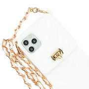 CrossBody Silicone Pouch White Iphone 13 Pro