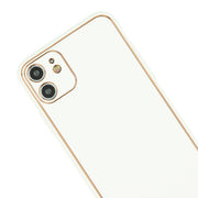 Leather Style White Gold Case Iphone 12 Mini
