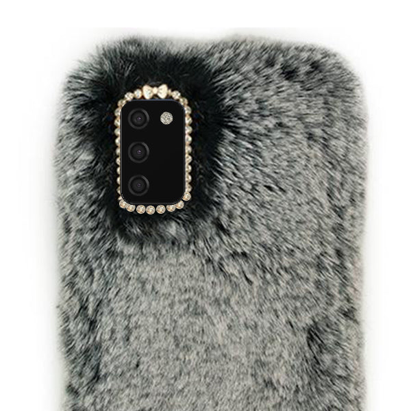 Fur Case Grey Samsung A0S2
