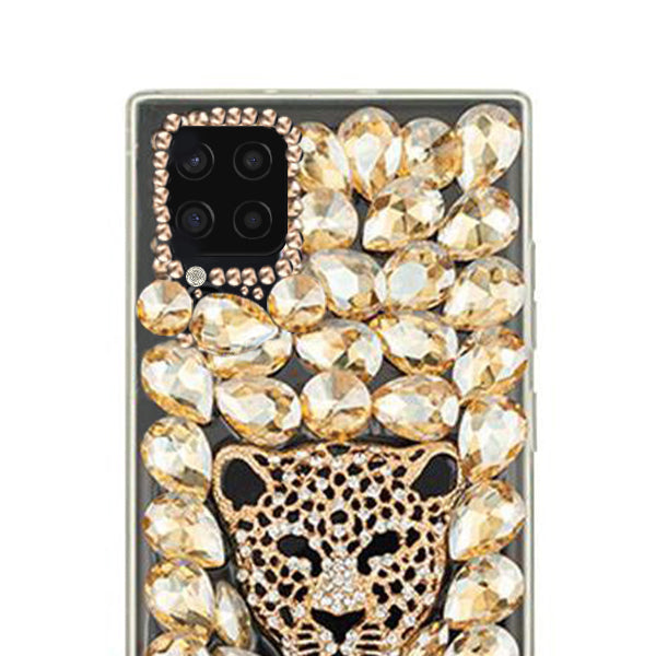 Handmade Cheetah Gold Bling Case Samsung A42 5G