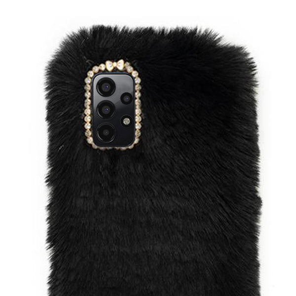 Fur Case Black Samsung A13 5G