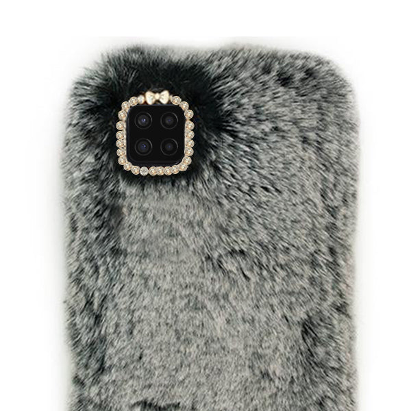 Fur Case Grey Samsung A42 5G