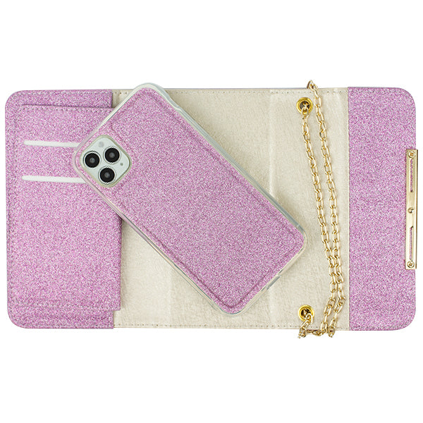 Glitter Detachable Purse Light Purple Iphone 11 Pro
