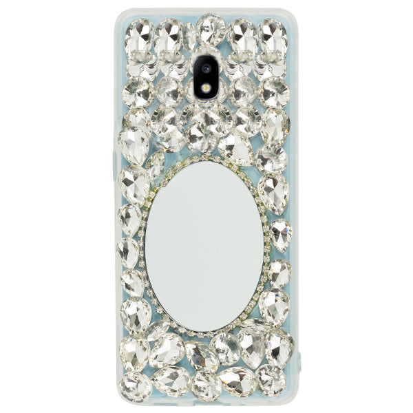 Handmade Bling Mirror Silver Case Samsung J3 2018