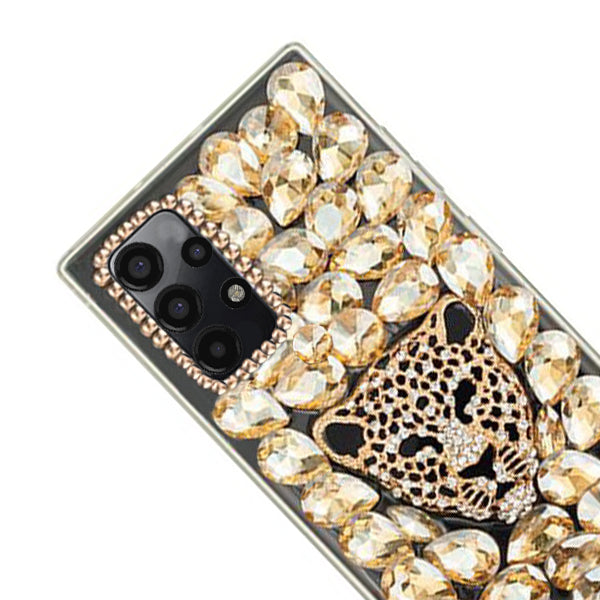 Handmade Cheetah Gold Bling Case Samsung A13 5G