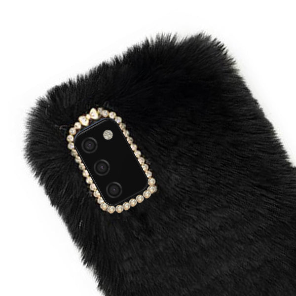Fur Case Black Samsung A0S2